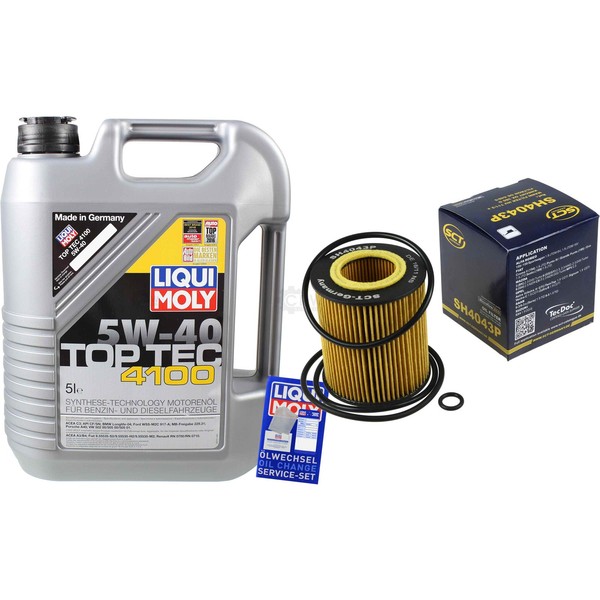 Inspektionskit Filter Liqui Moly ÖL 5L 5W-40 FüR Suzuki SX4 GY 1.9 Ddis 4X4-image