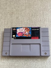SUPER NINTENDO SNES BUBSY VIDEO GAME CARTRIDGE TESTED & WORKS