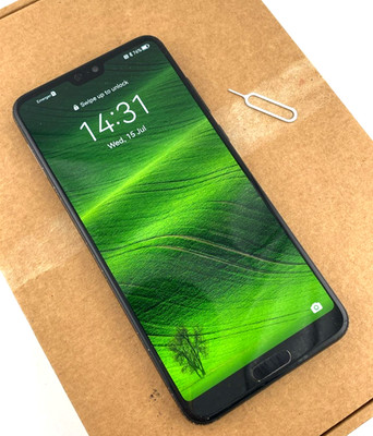 Huawei P20 Pro schwarz ((EE NETWORK)) 128GB 6,1'' Android Smartphone Grad C schnell UK