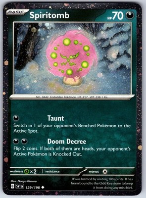 Pokemon TCG Spiritomb - (Cosmos Holo) 129/198 Holo NM