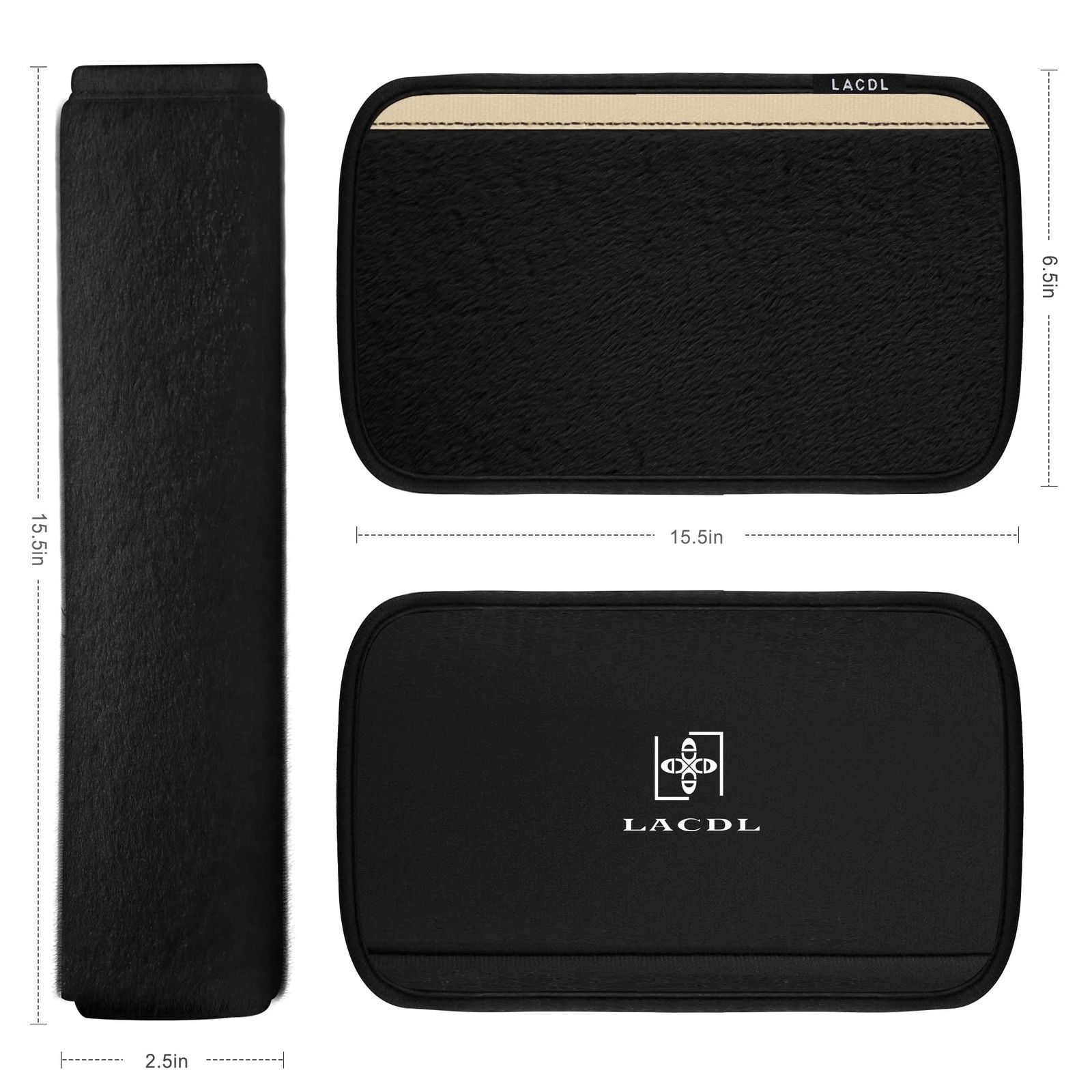 LACDL Extra Long Seatbelt Cover Super Soft Furry for Adults Kids Women  Men,