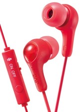 JVC HA-FX7G-R Gaming Earphones with Remote Control and Microphone, Red