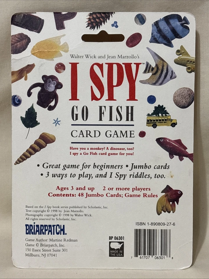 I Spy Go Fish Card Game - New/Sealed - Briarpatch 1998 - Image 2 of 3