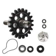 Water Pump Impeller Shaft Gear Kit For Yamaha YZ250F 2001-2013 black