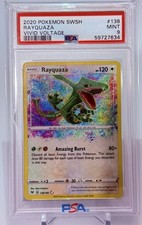 Pokemon TCG: Rayquaza 138/185 Swsh04: Vivid Voltage Holo PSA 9