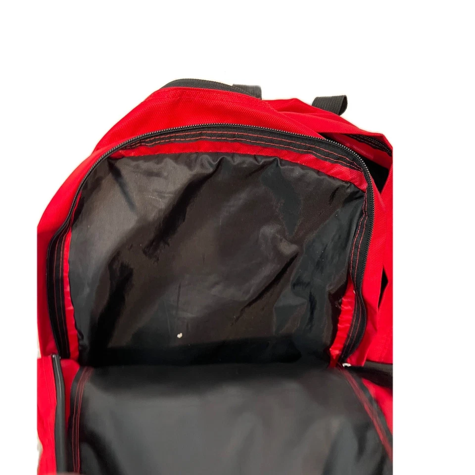 Mochila JanSport Big Student 3 secciones roja negra Foto 3 de 4