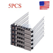 5PCS For Dell 2.5" Metal Hard Drive Caddy Tray R720 R730 R730XD R620 R710 G176J