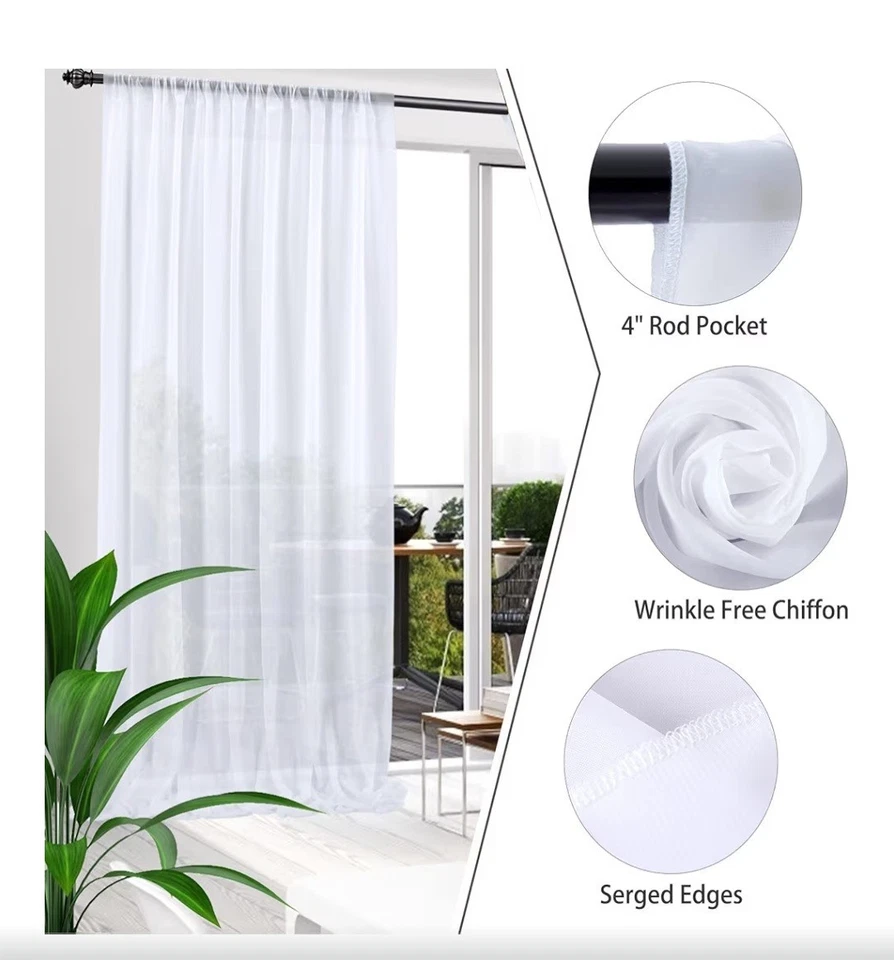 Curva trasera de gasa para bodas baby shower fotografía Foto 4 de 4