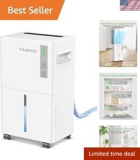 Stylish 1500 Sq.ft Dehumidifier with Auto Defrost & Continuous Drain Options