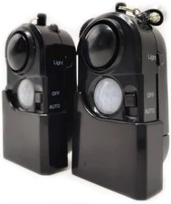 2 Packs Portable Mini Motion Detector Alarm-120Db Ear-Piercing Siren-Sos LED Lig