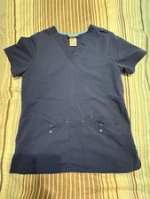 Navy Scrub Top Scrubstar Front Pockets Size XS