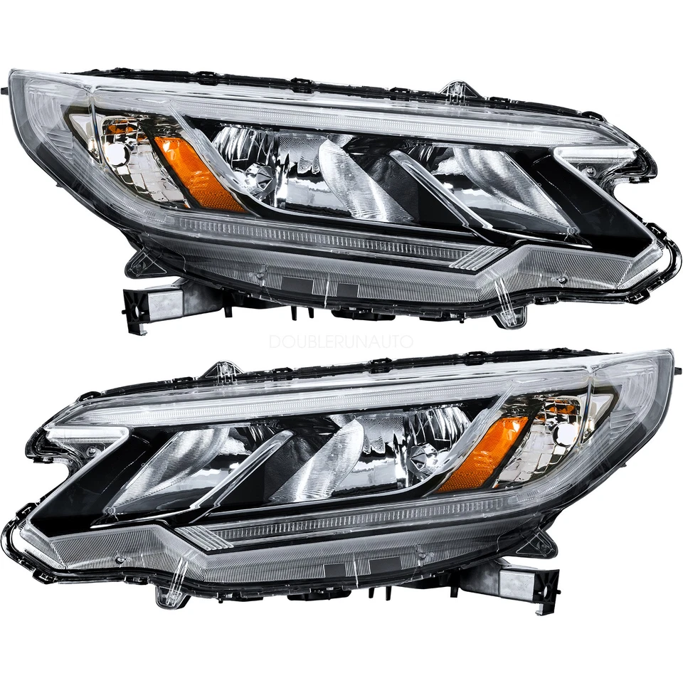 Headlights Assembly Pair W/ LED DRL For 2015 2016 Honda CRV CR-V Left & Right Foto 2 de 4