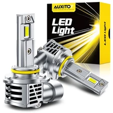 LED Headlight Bulbs Conversion AUXITO 9005 Kit Low Beam 6500K 3480LM White 2Pcs