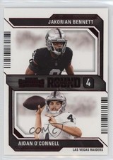 2023 Panini Contenders Round Numbers Red Aidan O'Connell Jakorian Bennett 3n1