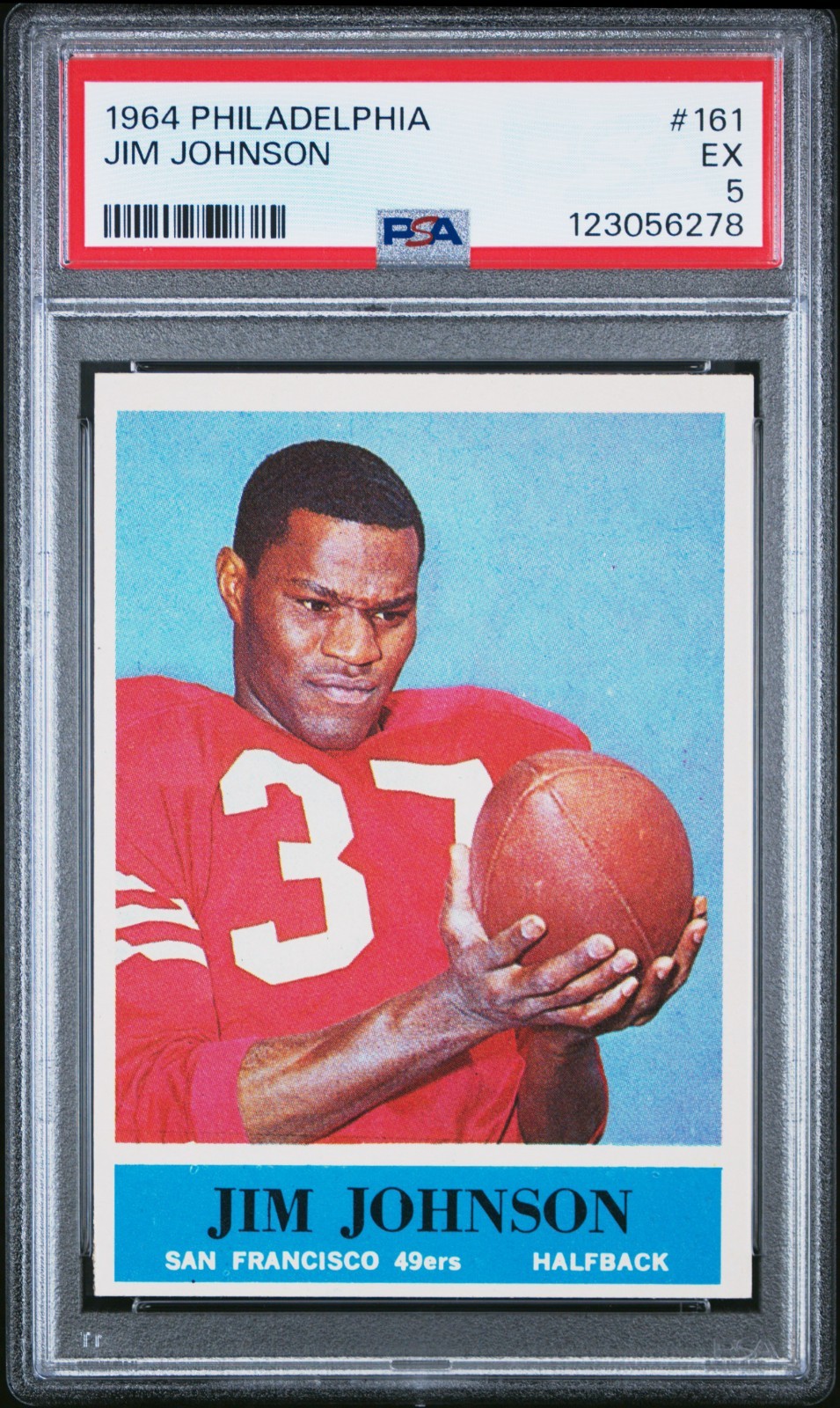 1964 Philadelphia Jim Johnson Rookie #161 PSA 5 - San Francisco 49ers - HOF RC