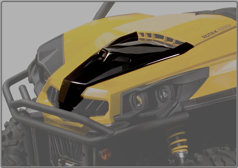 NEW CAN-AM COMMANDER 800 100 11 - 20 BLACK PLASTIC VENTED HOOD - Bild 1 von 1