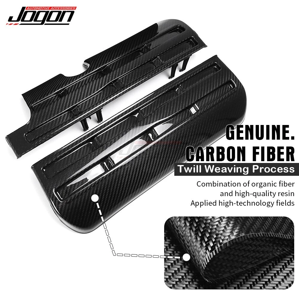 Real Carbon For Dodge Charger Challenger SRT Hellcat Demon Engine Bay Side Cover - Picture 5 of 23
