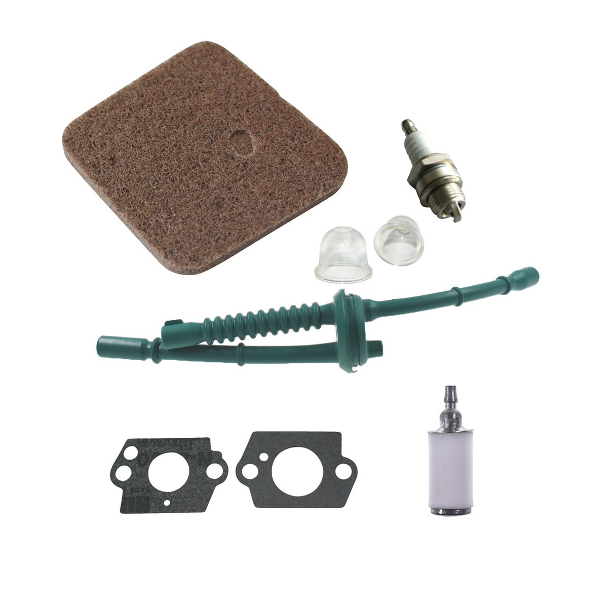 Haishine Filtro Del Carburante Dell'aria Lampadina Primer Scintilla Spina Per STIHL FS38 FS45 FS46 FS55 FS55R FS55RC KM55 KM55R FC55 HL45 Tagliabordi & Taglierine - Foto 11