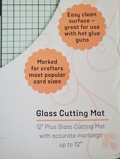 Essential Glass Cutting Mat 12" box has wear Craft