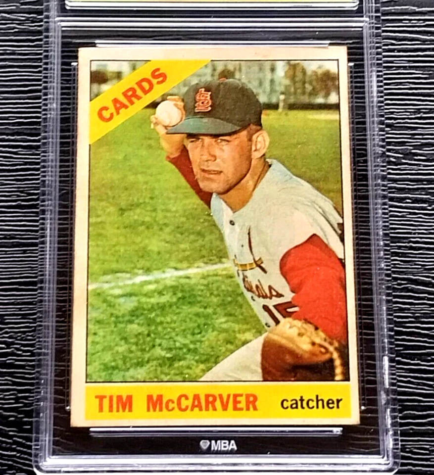 Tarjeta de béisbol 1966 Topps Venezolan Tim McCarver #275 *sin pliegues* MBA 4 en muy buen estado Foto 2 de 4