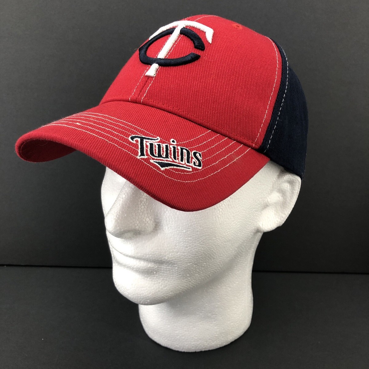 Fan Favorite MLB Minnesota Twins Distressed Unisex Strapback Hat Cap OS Twins Enterprise Minnesota Twins MLB Fan Cap, Hats for sale  main image 3