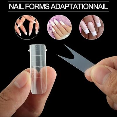 Französische Nagelformen-Set Mit Wiederverwendbaren Schablonen & Pads – DIY French Nails Ganz Einfach