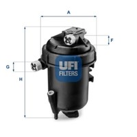 UFI Kraftstofffilter Passend FüR Fiat Sedici