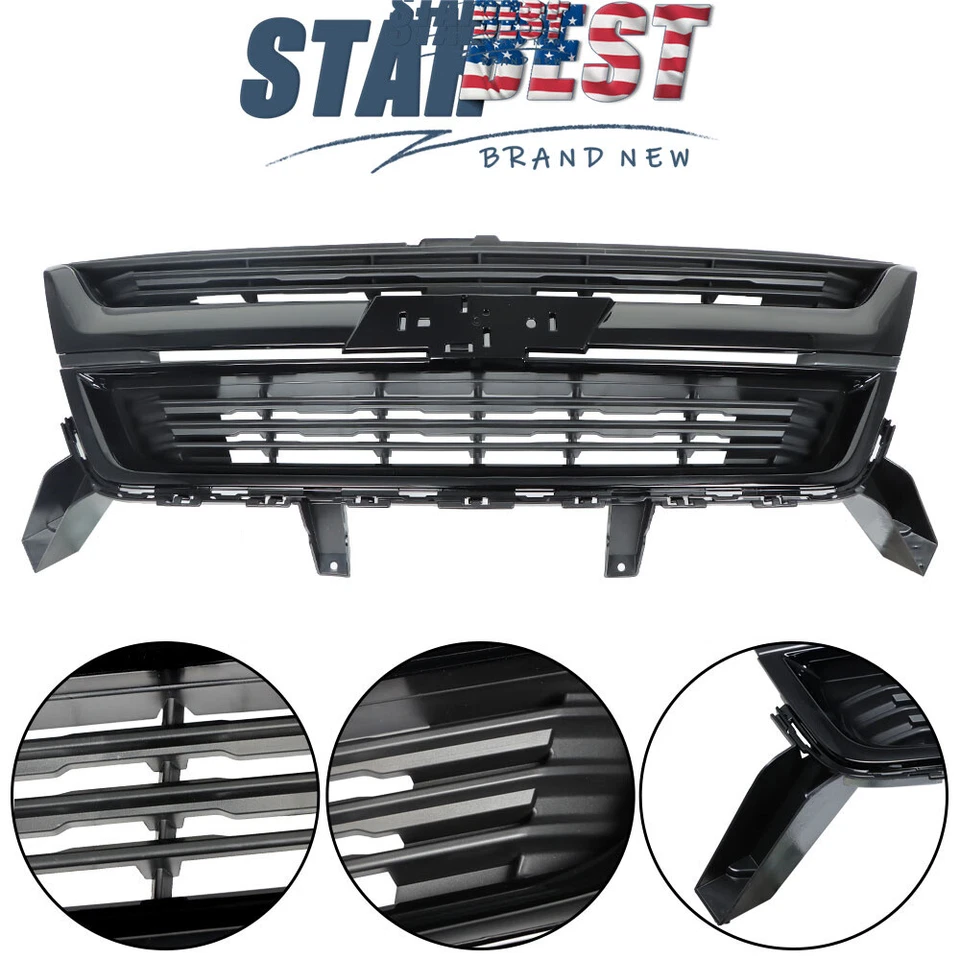 84270791 Front Grille Glossy Black Fit For Chevrolet Colorado NEW 2015 2016-2019 Foto 2 de 4