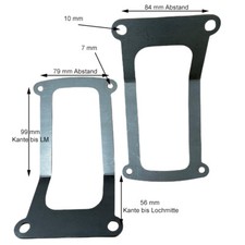 Front Fender Klammern Halterung Motorradfender Halter Frontschutzblech +Sticker