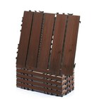 20 PACK WOODEN DECKING FLOOR INTERLOCKING TILES GARDEN PATH SLAB DECK TILE