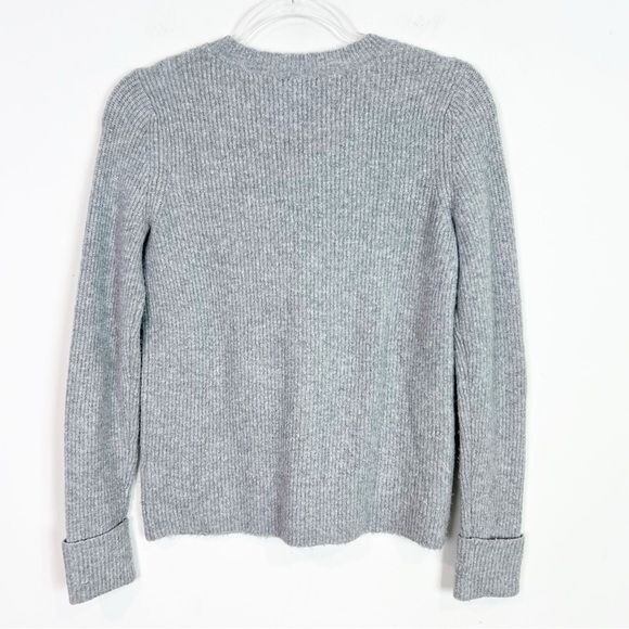 HALOGEN GRAY RIBBED LONG SLEEVE PULLOVER SWEATER … - image 5