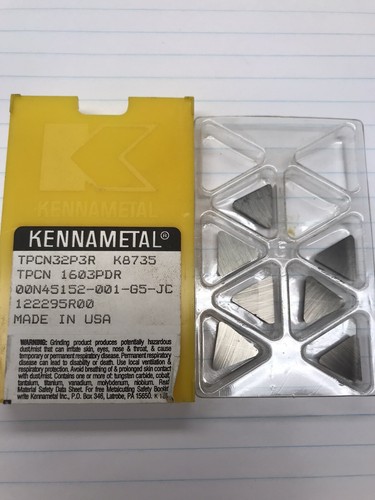 7 pcs. TPCN32P3R K8735 KENNAMETAL INSERT (loc F18)
