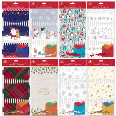 Download Make And Fill Your Own Christmas Cracker Craft Kit With Snappers Hats Jokes Ebay PSD Mockup Templates