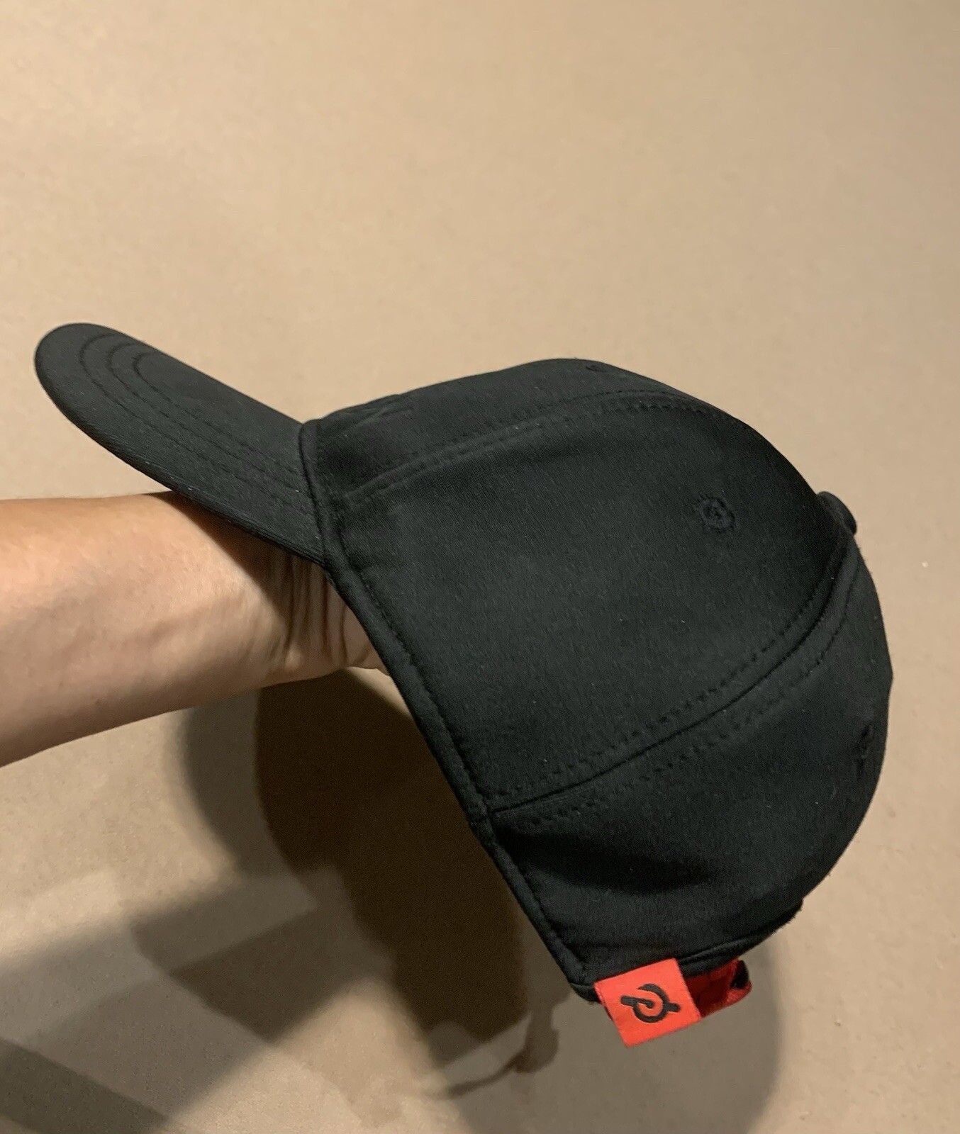 PELOTON Black Baseball Hat Adjustable Back - image 4