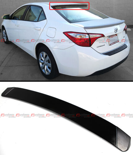 JDM SPORT STYLE REAR ROOF WINDOW SPOILER VISOR WING FOR 2014-2019 TOYOTA COROLLA - Picture 1 of 3