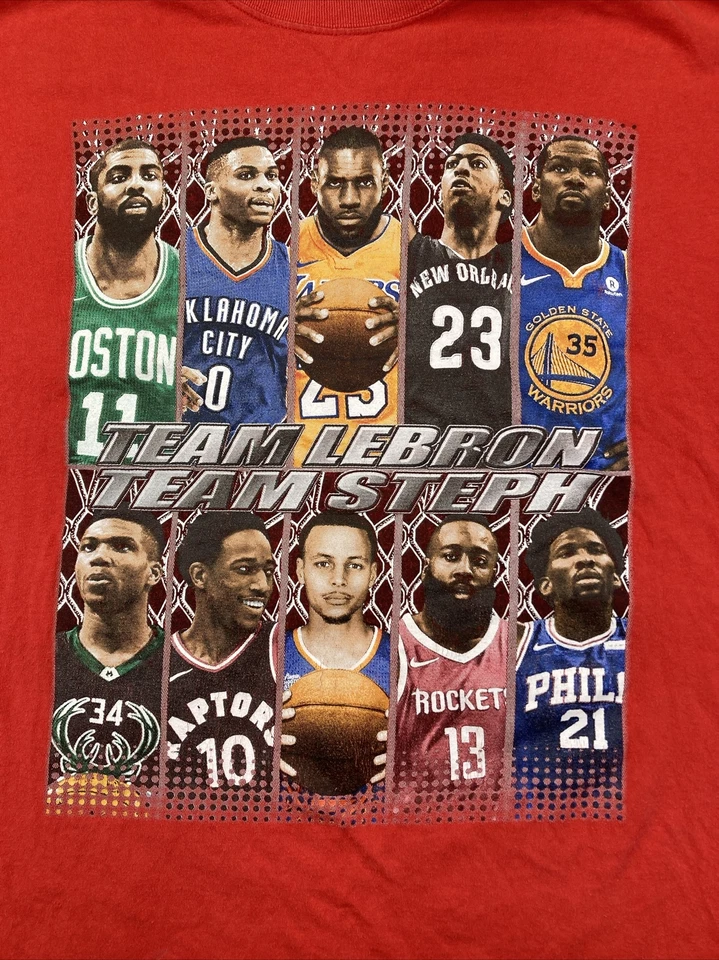 Camiseta Team Lebron Team Steph Para Hombre Grande KD Harden Westbrook Giannis más NBA Foto 2 de 4