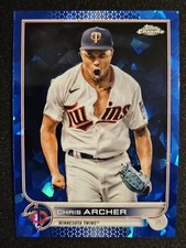 CHRIS ARCHER 2022 Topps Chrome BLUE SAPPHIRE MINNESOTA TWINS ICE #US233      