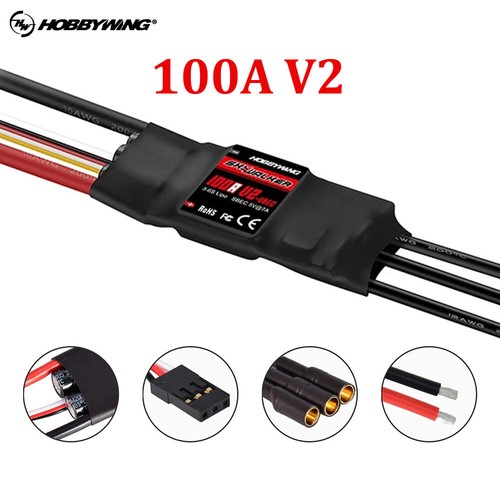 Hobbywing Skywalker 20A 30A 40A 50A 60A 80A 100A ESC 3-6s w/BEC For RC Airplane - Picture 26 of 26
