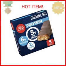 Fiber One Chewy Protein Bars, Caramel Nut, Protein Snacks, 1.17 oz, 5 ct