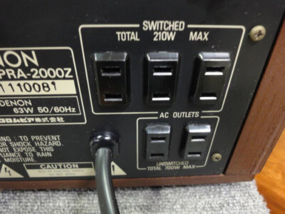 Denon PRA-2000Z Monitoring Preamp 100V JP w/NTI-200 Step-Up/Down