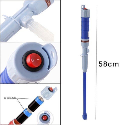 Portable Electric Hand Syphon Pump Pipe Oil Diesel Fuel Water Transfer Battery - Picture 3 of 16