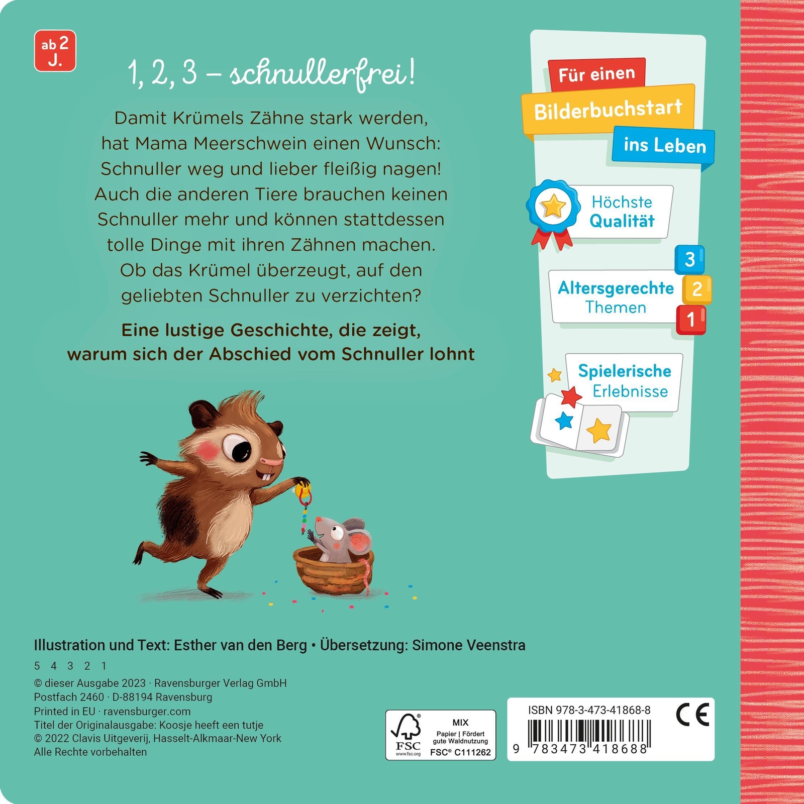 Thumbnail - Krümel Und Der Schnuller Esther Van Den Berg Buch 24 S. Deutsch 2023