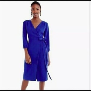cobalt wrap dress