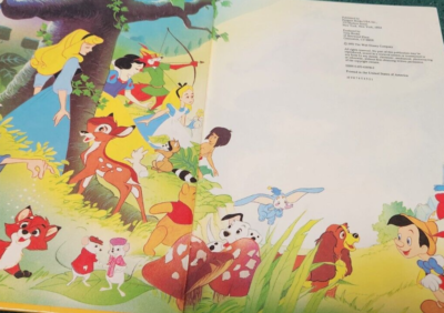 1992 Walt Disney ALADDIN Mouse Works Oversized Hardcover Twin