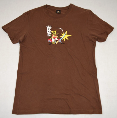 Vintage T-Shirt Paul Frank Size S 00s Samurai Julius on Brown