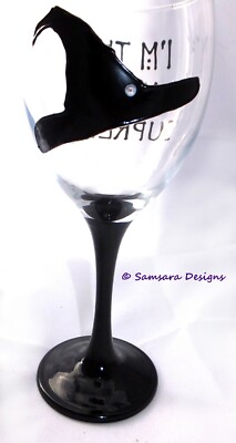 American Horror Story Zirkel Hexenmütze Wein Gin Bier Glas magisch heidnisch Halloween 