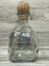 750 ml Patron "Silver" Tequila Empty Bottle & Cork