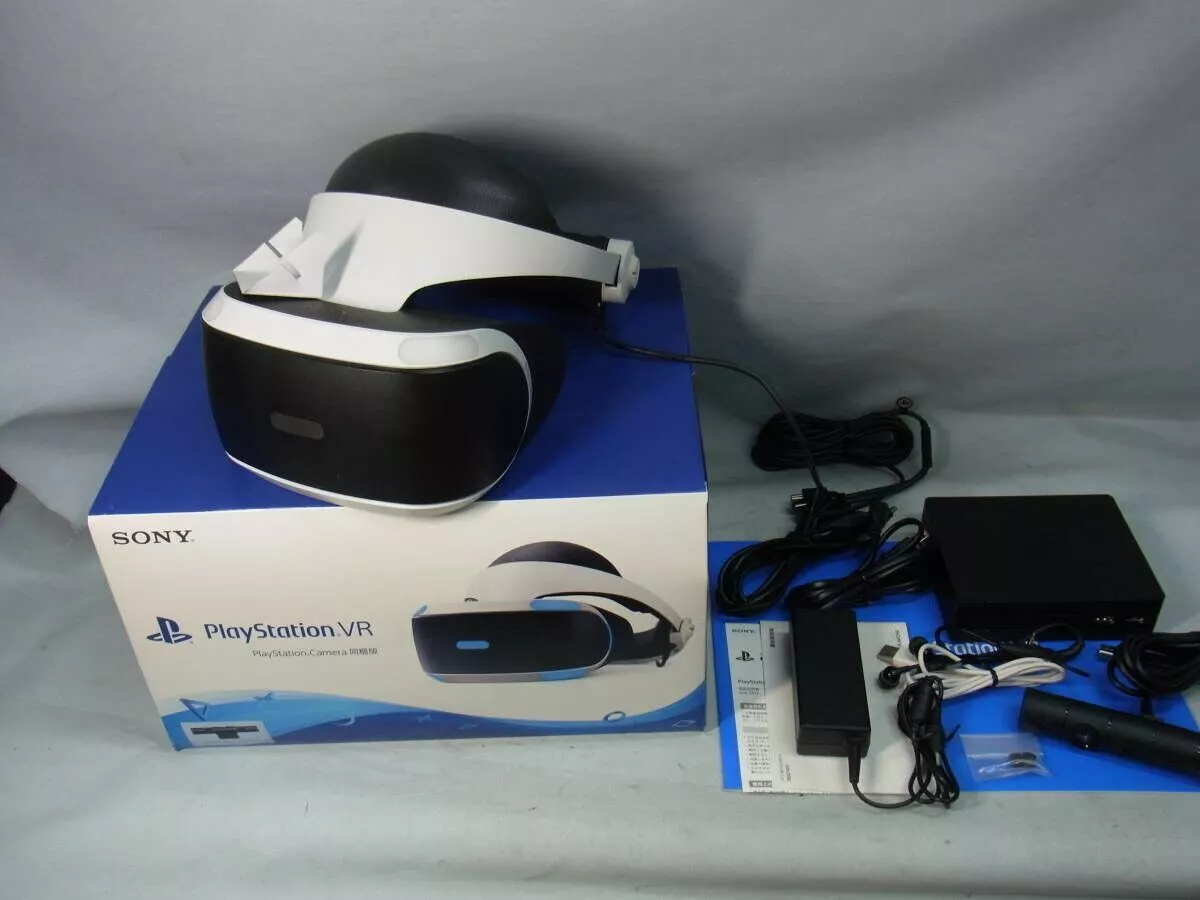 Sony PlayStation VR PSVR CUH-ZVR2 Virtual Reality Headset PS4 Camera Set