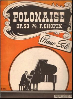 Polonaise, Op. 53, Chopin Piano Solo, 1945