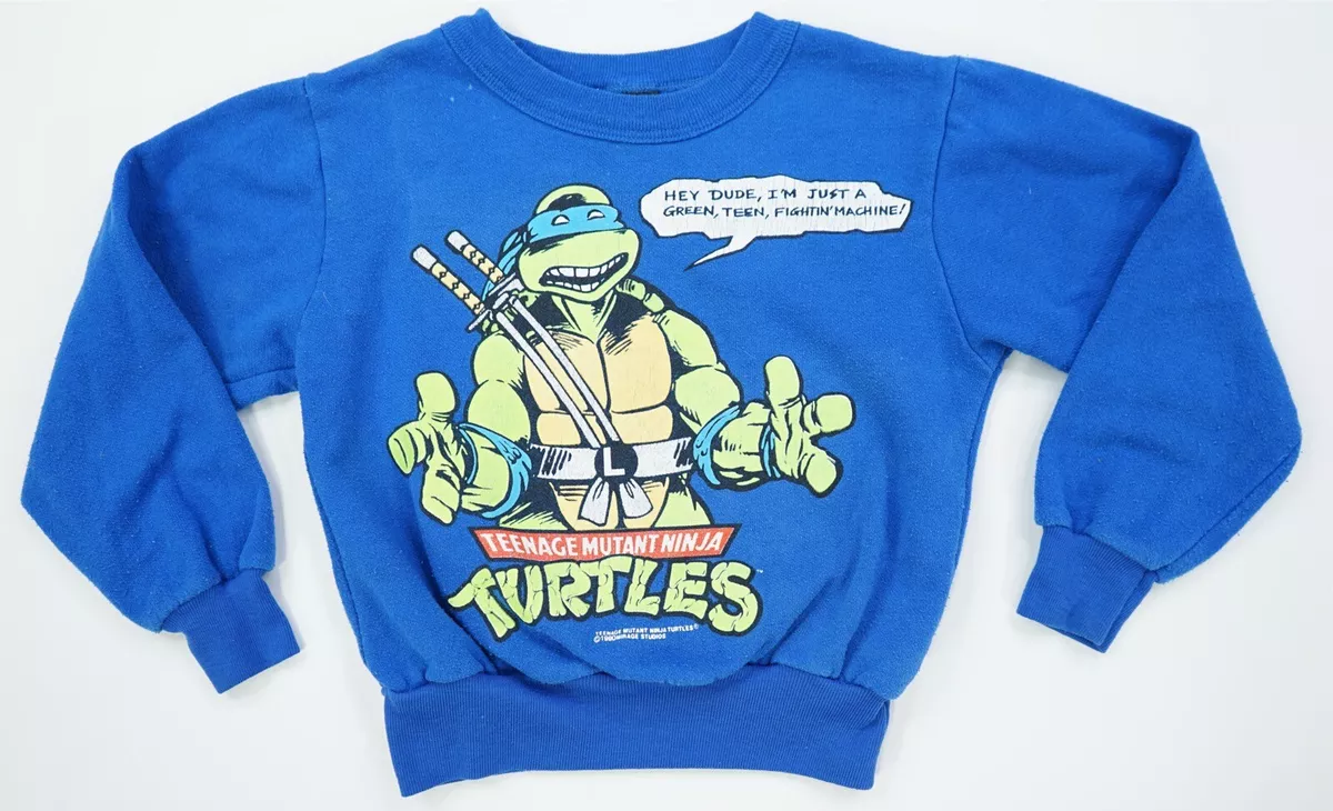 Rare VTG MIRAGE Teenage Mutant Ninja Turtles Hey Dude 1990 Sweatshirt 90s TMNT M